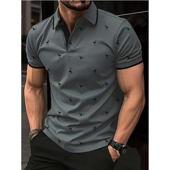 Herren Freizeit Bedrucktes Polo-Shirt Aliams