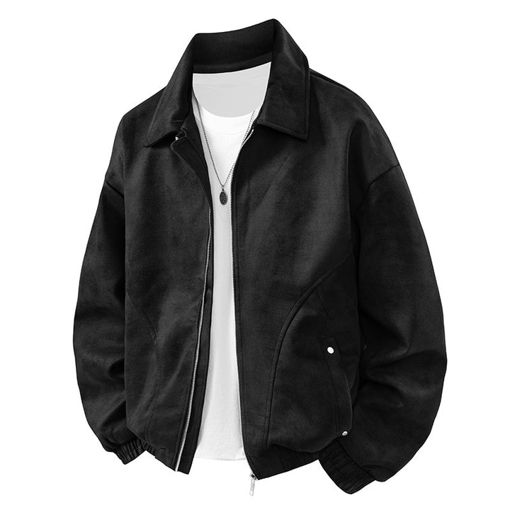 Herren bequeme Suede-Jacke Aliams