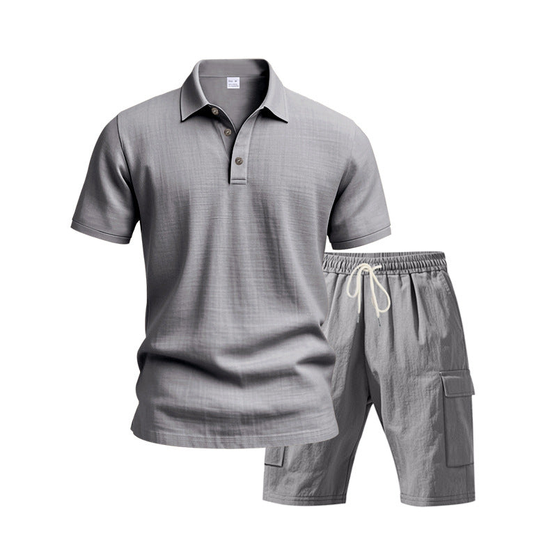 Herren Freizeit-Set mit atmungsaktivem Polo-Shirt und komfortablen Shorts Aliams