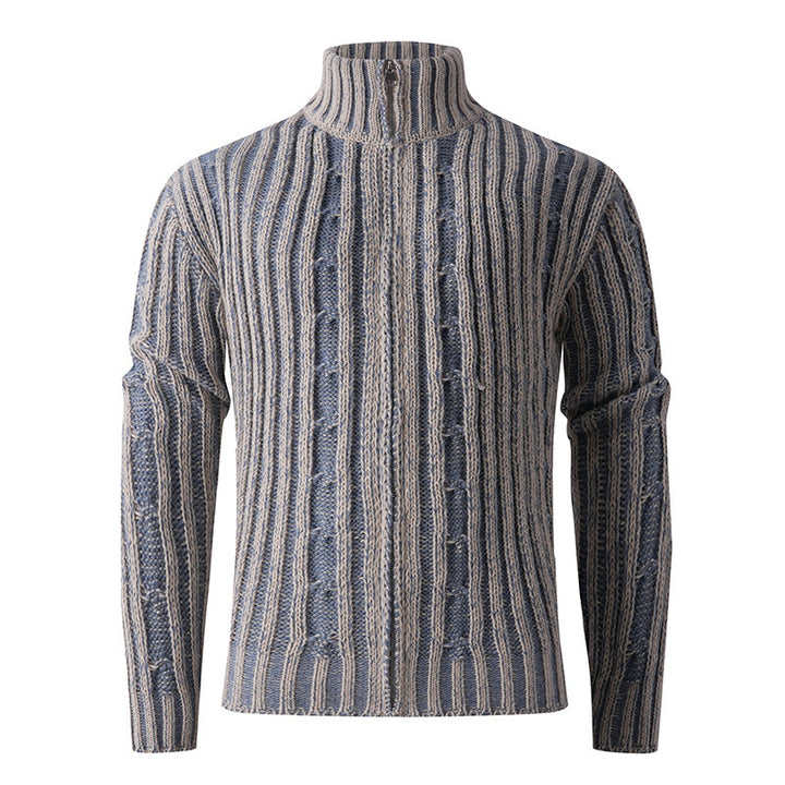 Herren gestreifter Strickpullover Aliams