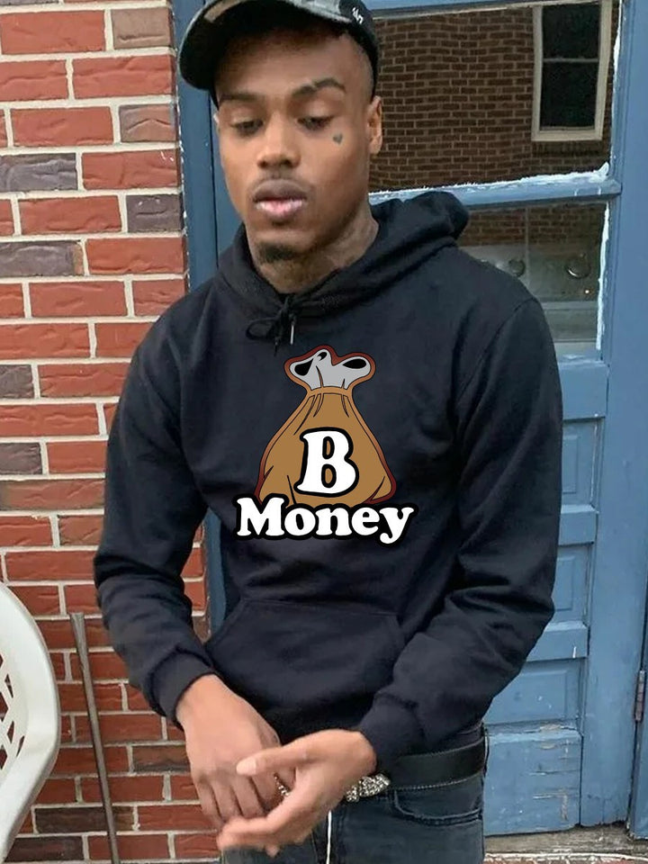 Herren Kapuzenpullover mit auffälligem Grafikdruck Aliams