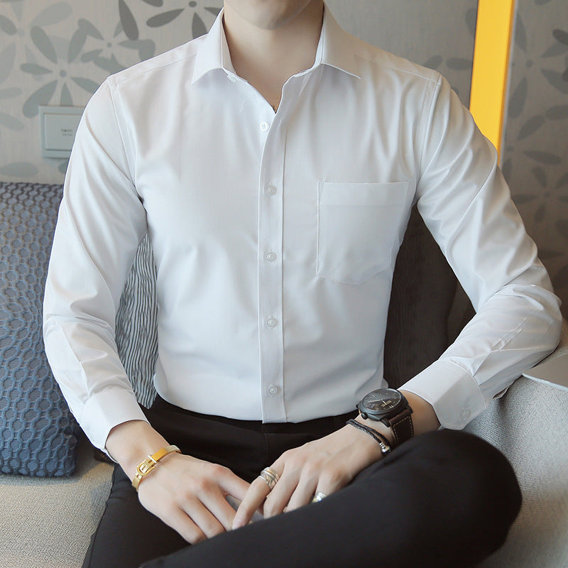 Herren elegantes Longsleeve-Hemd mit modernen Details und komfortablem Schnitt Aliams