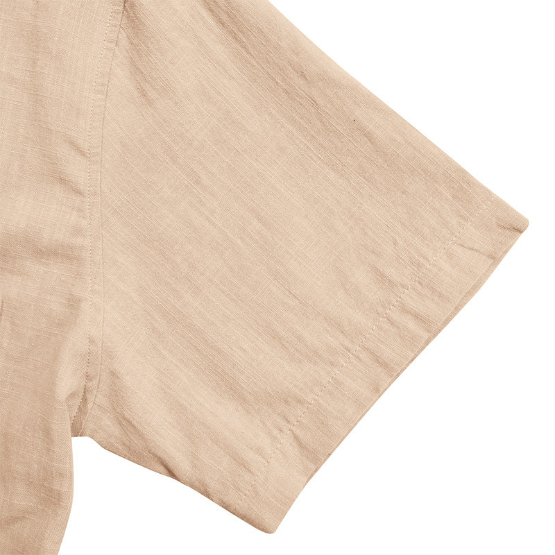 Herren Kurzarm-Henley-Shirt mit praktischer Knopfleiste und atmungsaktivem Stoff Aliams