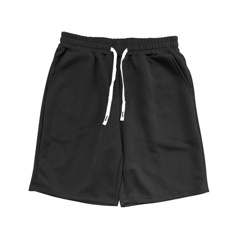 Herren bequeme Sportshorts mit elastischem Bund und seitlichen Taschen Aliams