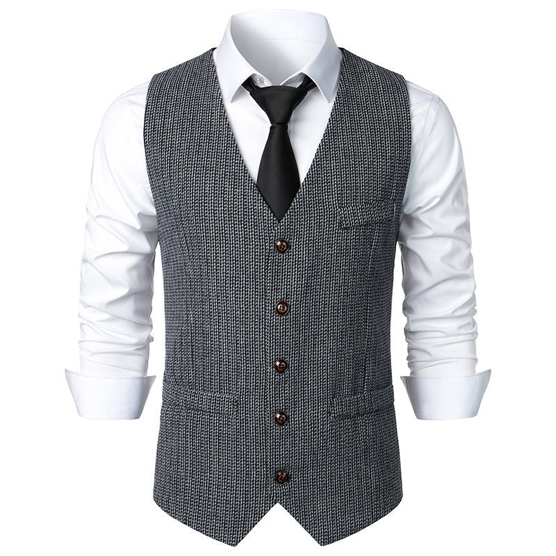 Herren elegante Steppweste mit modernem Schnitt und feinen Details Aliams