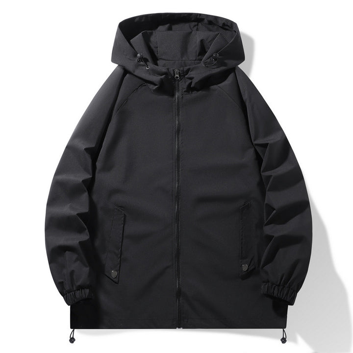 Herren Funktionsjacke mit verstellbarem Kapuzenkragen und elastischen Ärmelbündchen Aliams