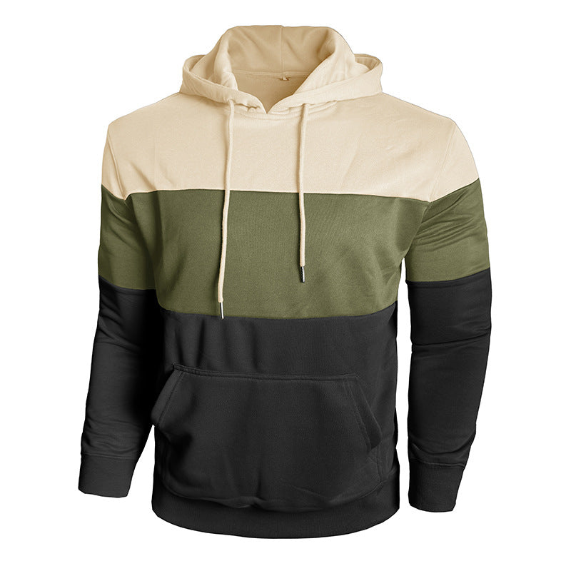 Herren Kapuzenpullover mit modischem Farbblockdesign Aliams