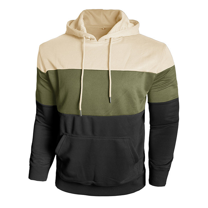 Herren Kapuzenpullover mit modischem Farbblockdesign Aliams