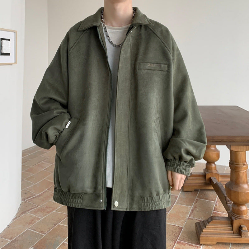 Herren Übergroße Steppjacke mit praktischen Taschen Aliams