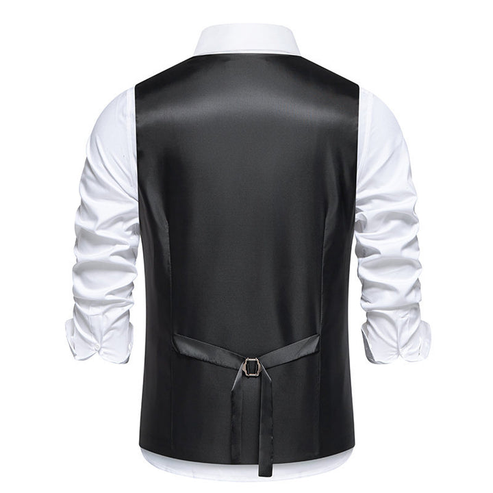 Herren Weste mit asymmetrischem Zipper-Design und modernem Schnitt Aliams