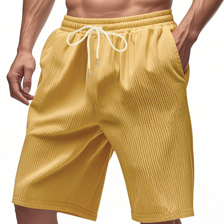 Herren Freizeit Shorts mit elastischem Bund und seitlichen Taschen Aliams