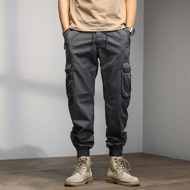 Herren Cargo-Hose mit elastischem Bund und multifunktionalen Taschen Aliams 1758210500