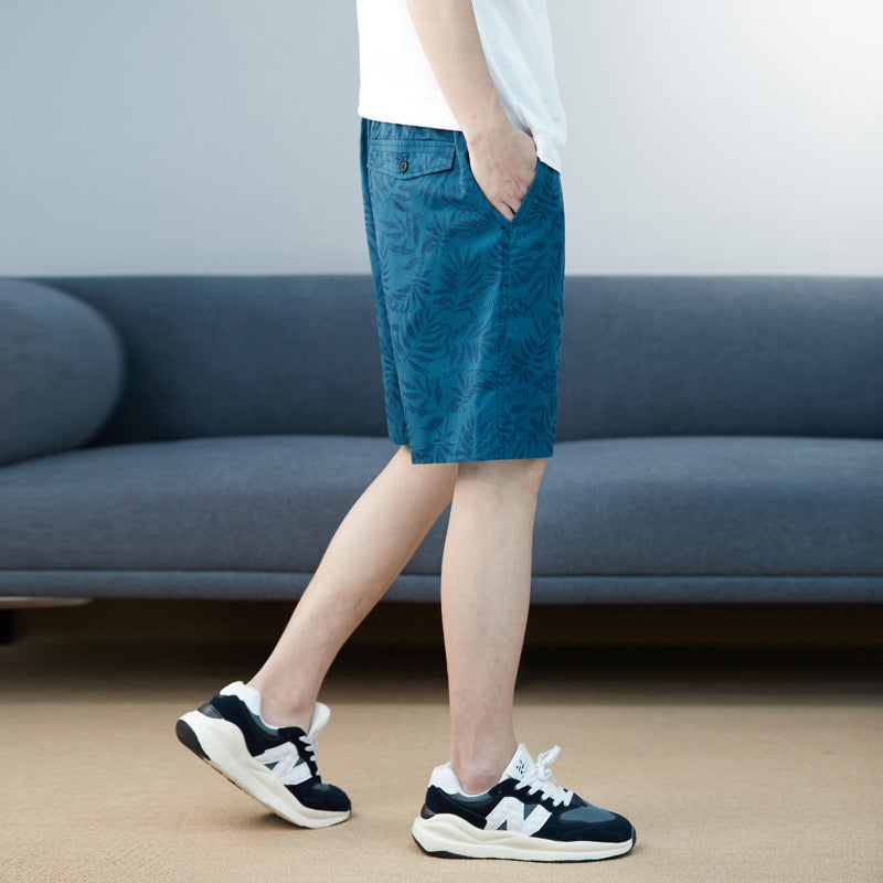 Herren Badeshorts mit elastischem Bund und funktionalen Taschen Aliams