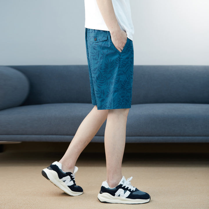 Herren Badeshorts mit elastischem Bund und funktionalen Taschen Aliams