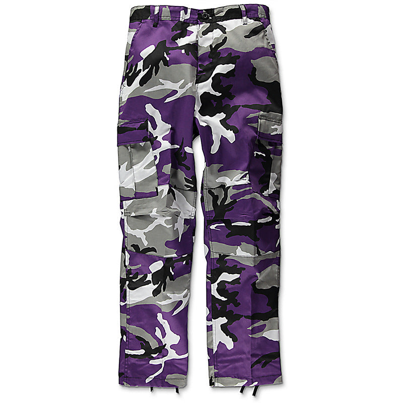 Herren Cargo-Hose im modernen Camouflage-Design mit zahlreichen Taschen Aliams