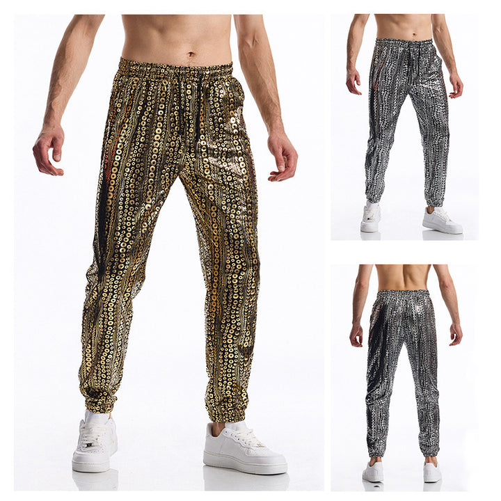 Herren Glamouröse Pailletten-Jogginghose Aliams