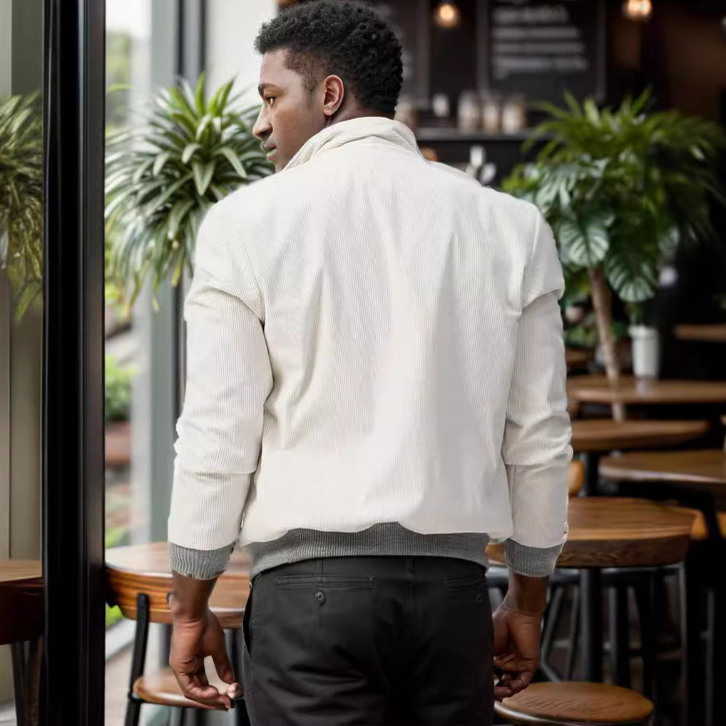 Herren bequeme Utility-Jacke mit praktischen Taschen Aliams