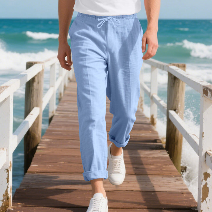 Herren Komfortable Sommerhose mit verstellbarem Bund Aliams