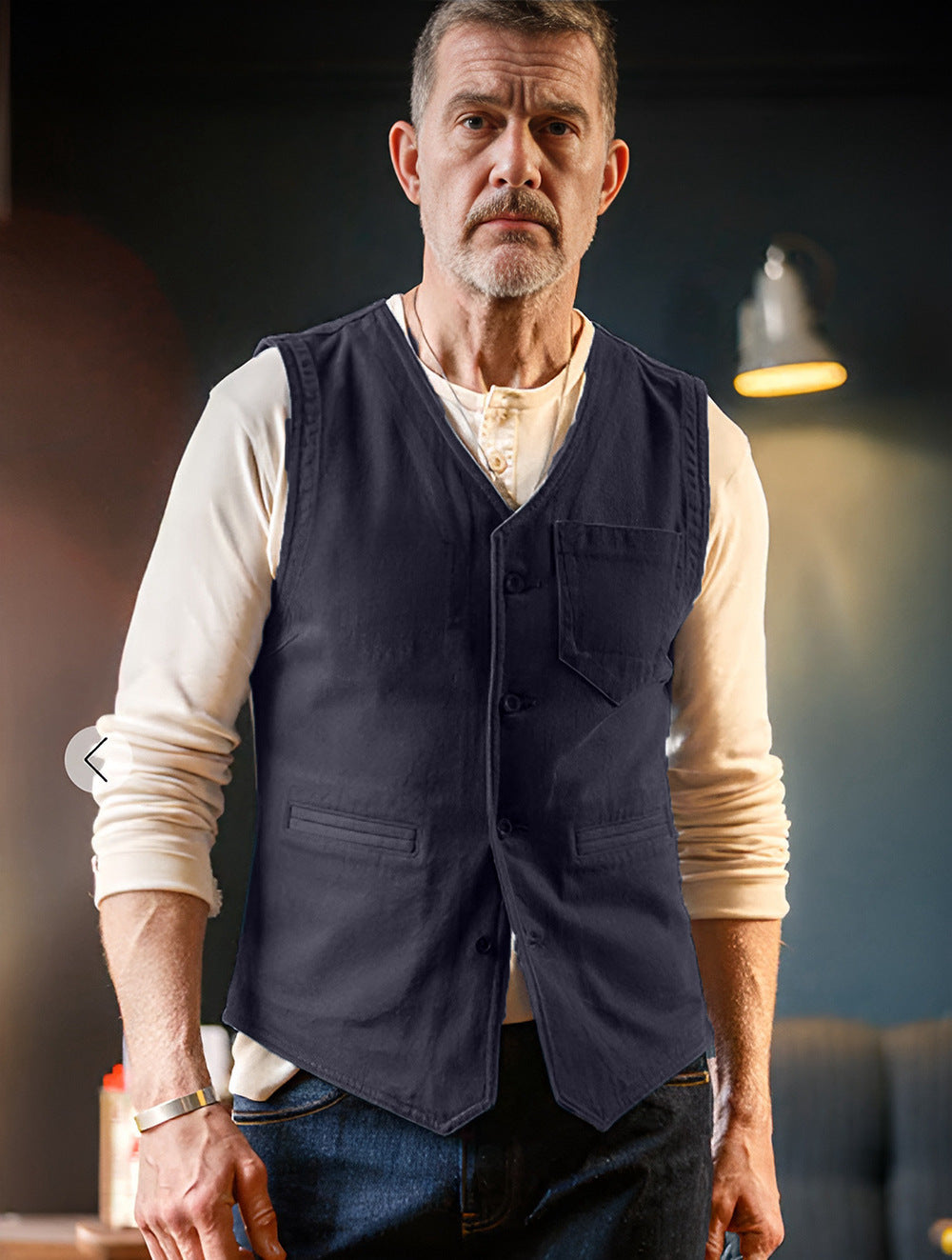 Herren praktische und stilvolle Weste Aliams