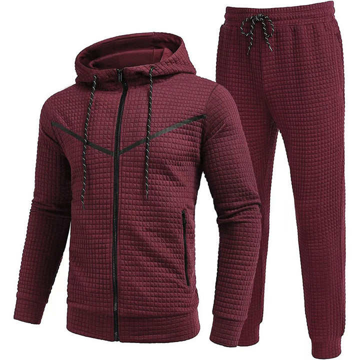 Herren Fleece-Jogginganzug mit strukturiertem Design Aliams
