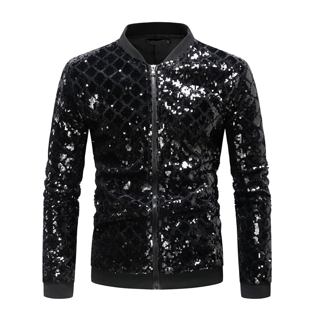 Herren Glitzernde Steppjacke Aliams