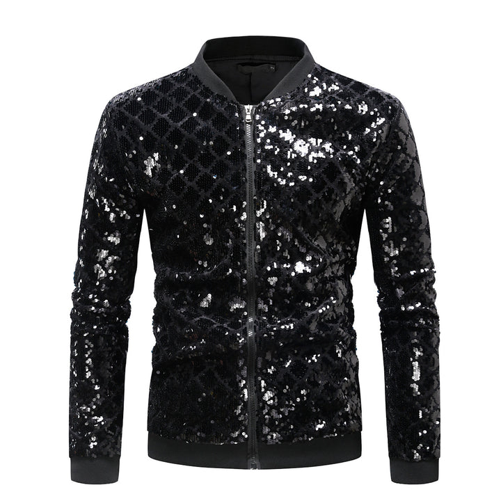 Herren Glitzernde Steppjacke Aliams