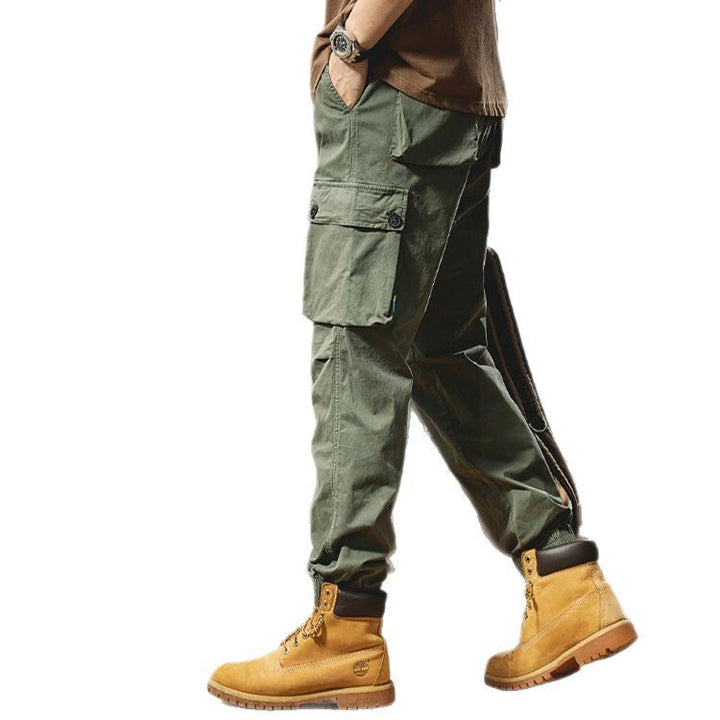 Herren Cargohose mit elastischem Bund und mehreren praktischen Taschen Aliams