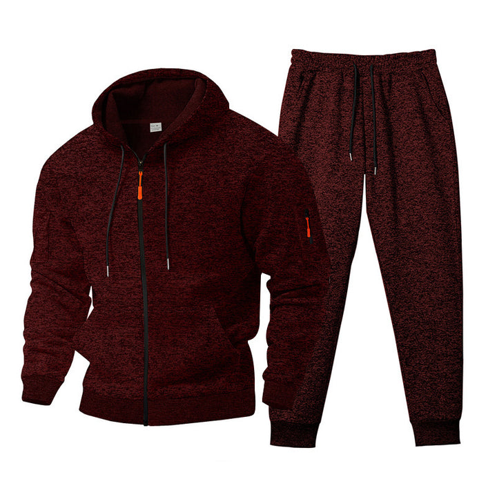 Herren sportives Freizeit-Set mit strukturiertem Hoodie und bequemen Jogginghosen Aliams