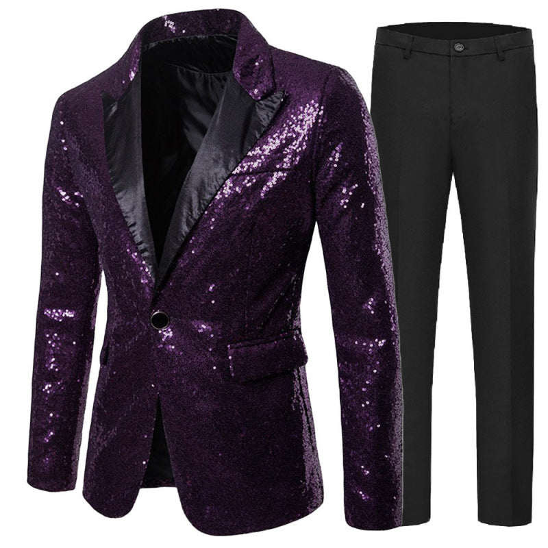 Herren Glitzer-Smokinganzug Aliams