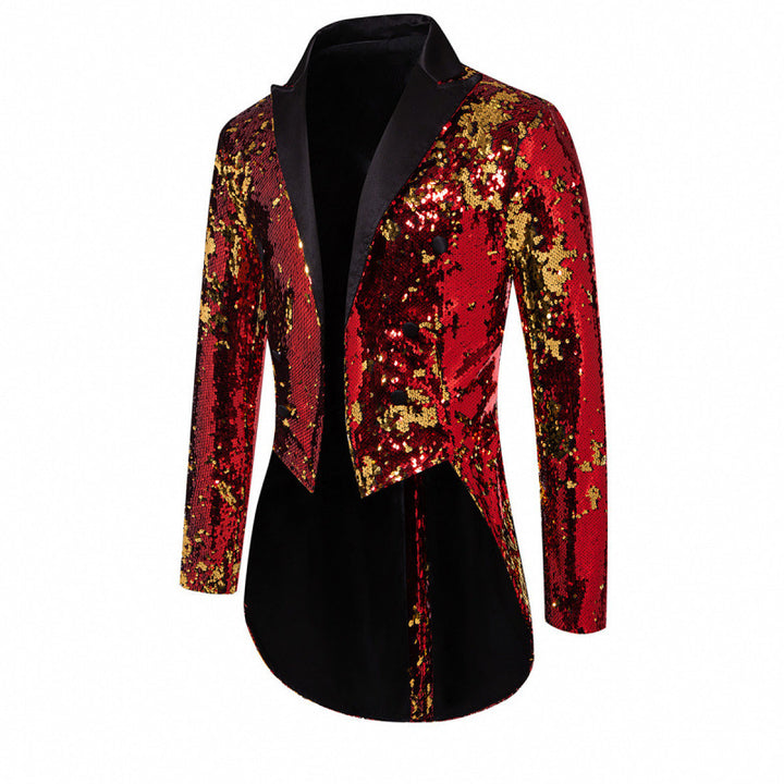 Herren Glitzernde Paillettenjacke Aliams