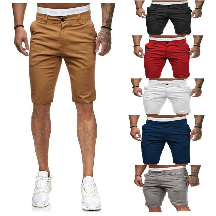Herren Chino-Shorts mit modernem Schnitt und praktischen Taschen Aliams