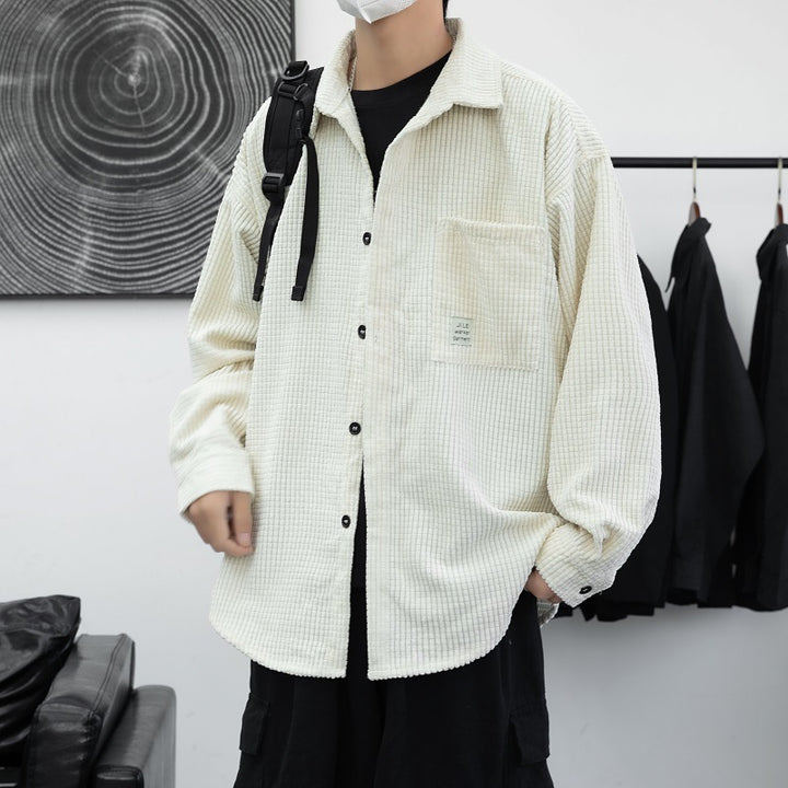 Herren Kordhemdjacke mit praktischen Brusttaschen und lässigem Schnitt Aliams