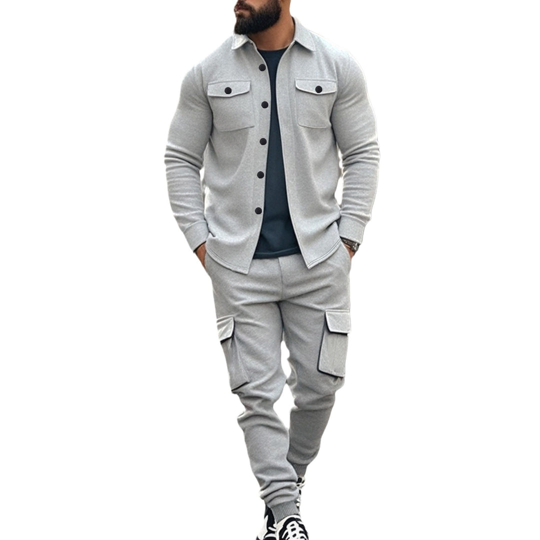 Herren Cargo Freizeitanzug mit praktischem Taschen-Design Aliams