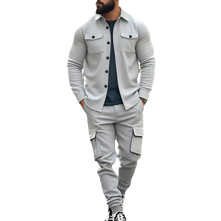 Herren Cargo Freizeitanzug mit praktischem Taschen-Design Aliams