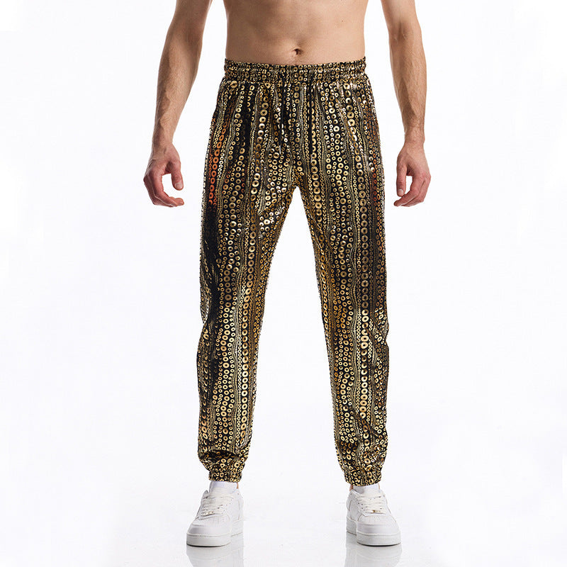 Herren Glamouröse Pailletten-Jogginghose Aliams