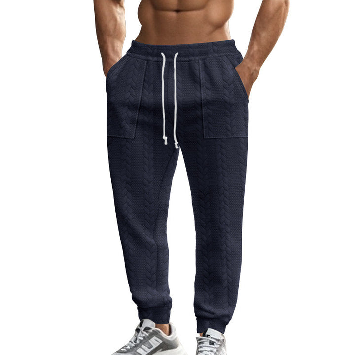 Herren stylische lockere Jogginghose mit seitlichen Taschen Aliams
