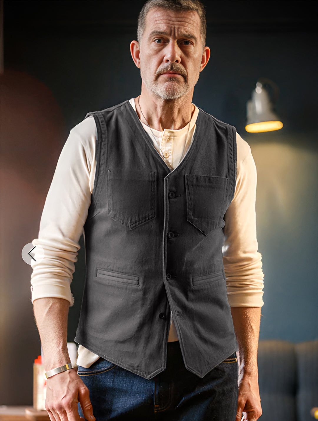 Herren praktische und stilvolle Weste Aliams