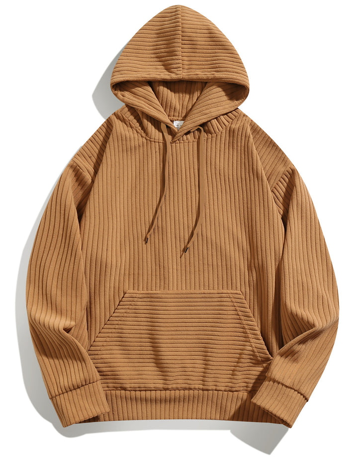 Herren Kapuzenpullover mit strukturiertem Rippstoff Aliams