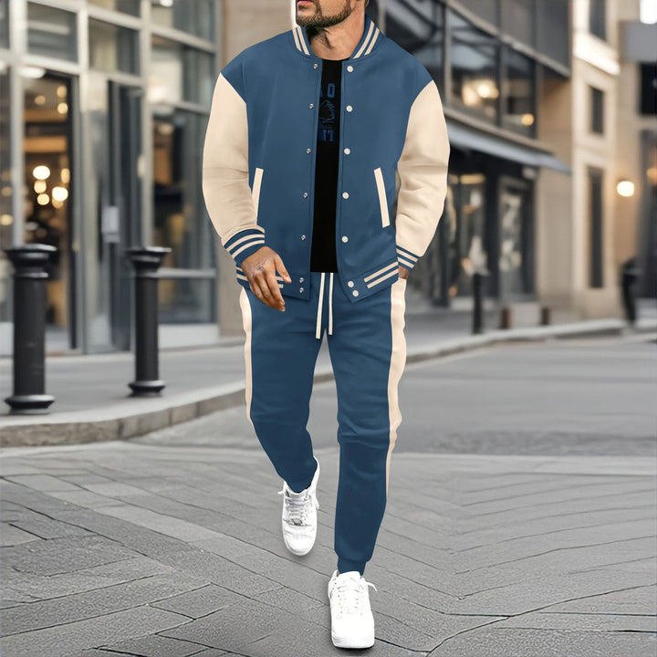 Herren Urbaner Sportanzug mit modischer Bomberjacke und Jogginghose Aliams