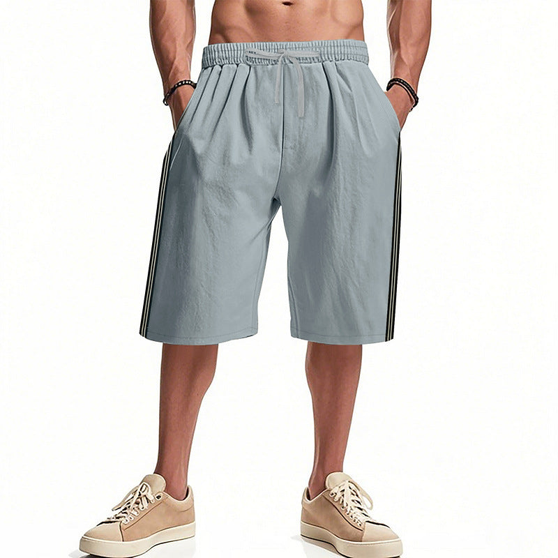 Herren Sportliche Freizeithosen mit elastischem Bund und funktionalen Seitentaschen Aliams