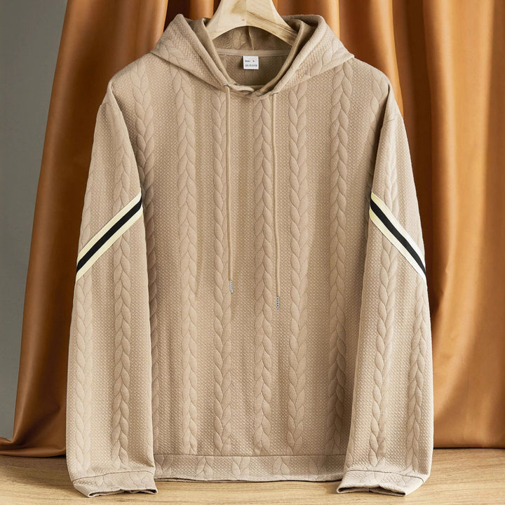 Herren Kapuzenpullover mit strukturiertem Design und kontrastierenden Akzenten Aliams