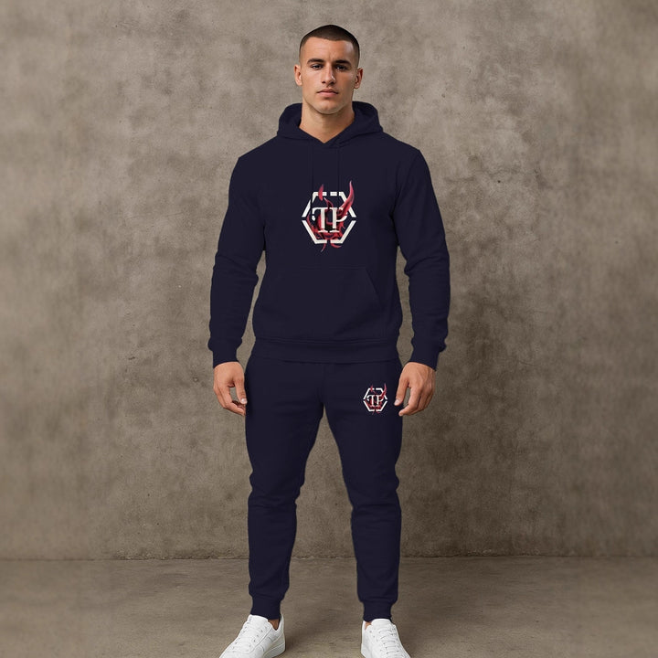 Herren Sportives Hoodie- und Jogginghose-Set Aliams