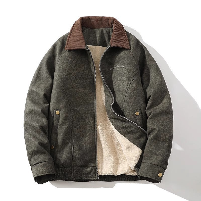 Herren Übergangsjacke mit weichem Futter und modischem Kragen Aliams