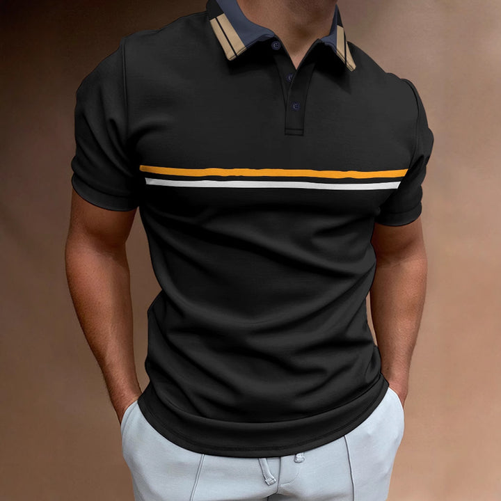 Herren Freizeit Stylisches Sport Polo Aliams
