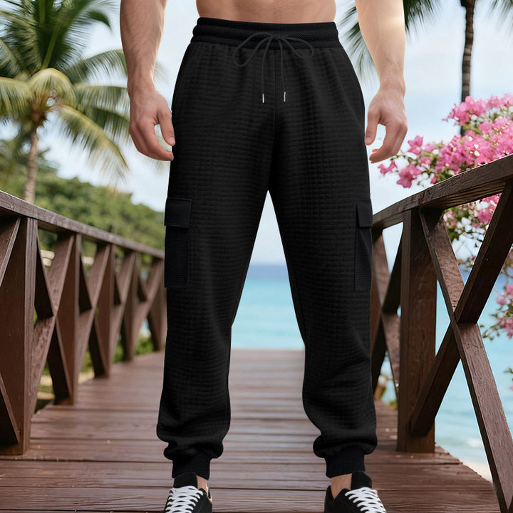 Herren Cargo-Jogginghose mit elastischem Bund und praktischen Seitentaschen Aliams