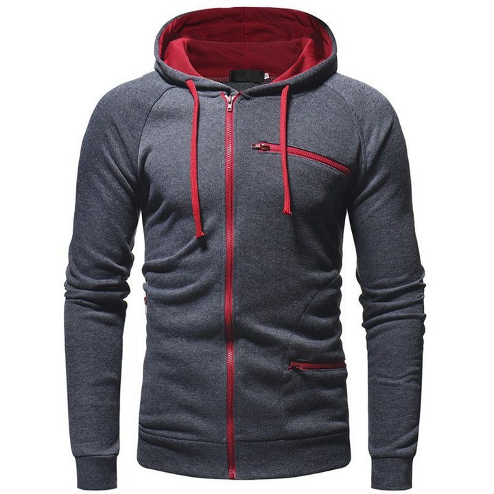 Herren Hoodie mit funktionalen Reißverschlusstaschen Aliams