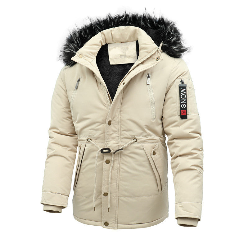 Herren isolierte Funktionsjacke mit abnehmbarer Kapuze Aliams