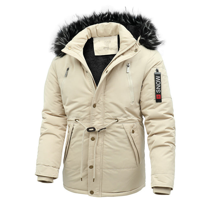 Herren isolierte Funktionsjacke mit abnehmbarer Kapuze Aliams