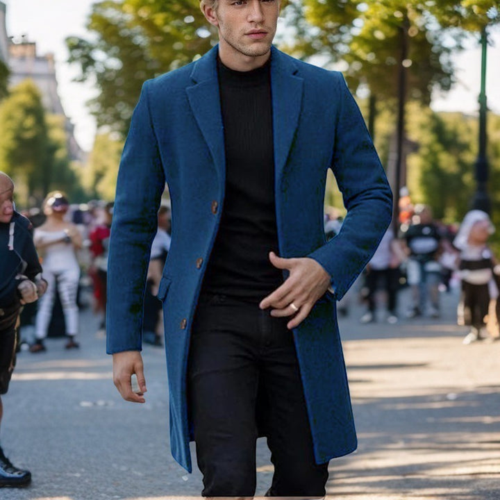 Herren eleganter einfacher Mantel Aliams