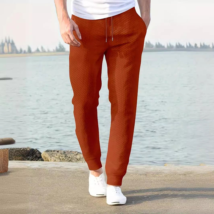 Herren Jogginghose mit atmungsaktivem Gewebe und elastischem Bund Aliams